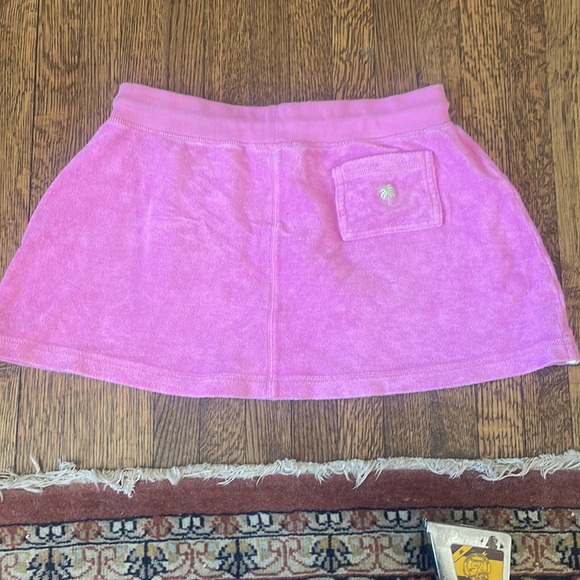 Lilly Pulitzer y2k Terry Cloth Pink Mini Skirt - Picture 3 of 5